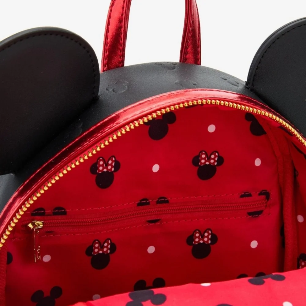 Loungefly Disney Minnie Mouse Metallic Backpack - Picture 4 of 7